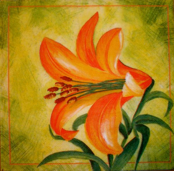 004 Lilies - 3-ply
